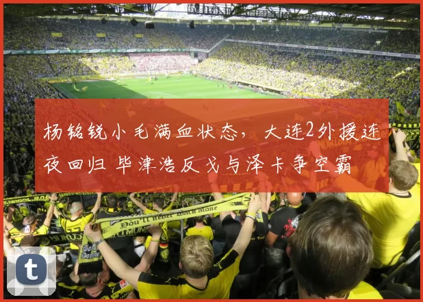 杨铭锐小毛满血状态，大连2外援连夜回归 毕津浩反戈与泽卡争空霸